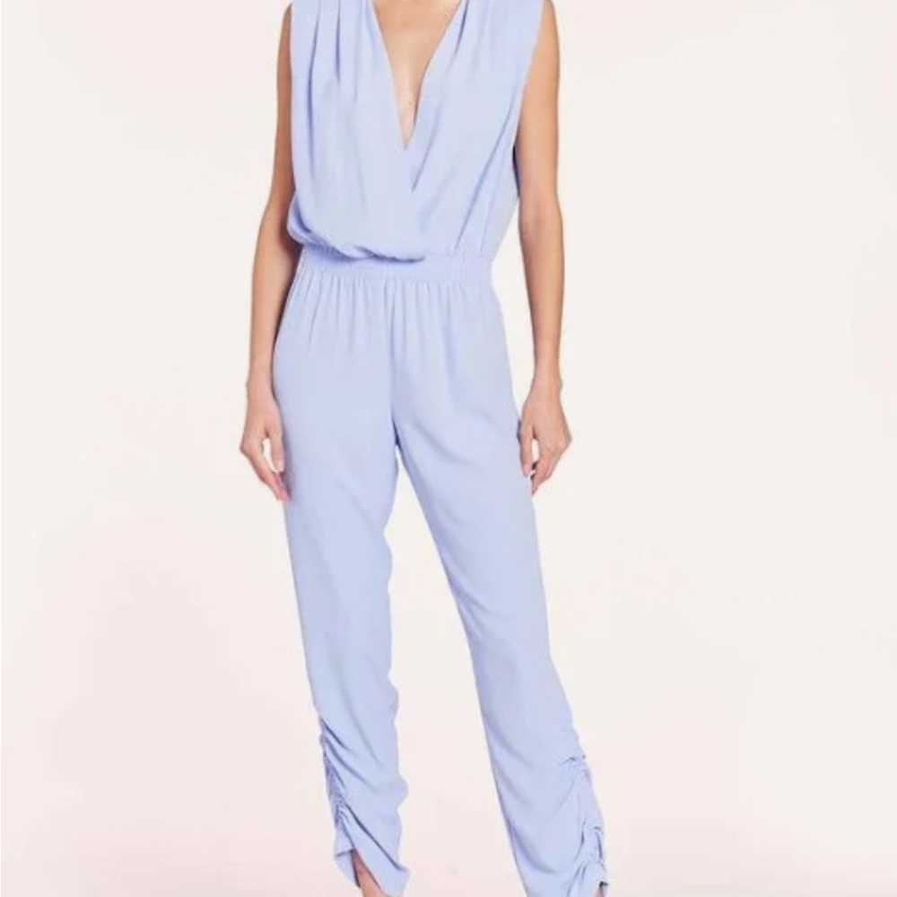 Elegant Light Blue Jumpsuit